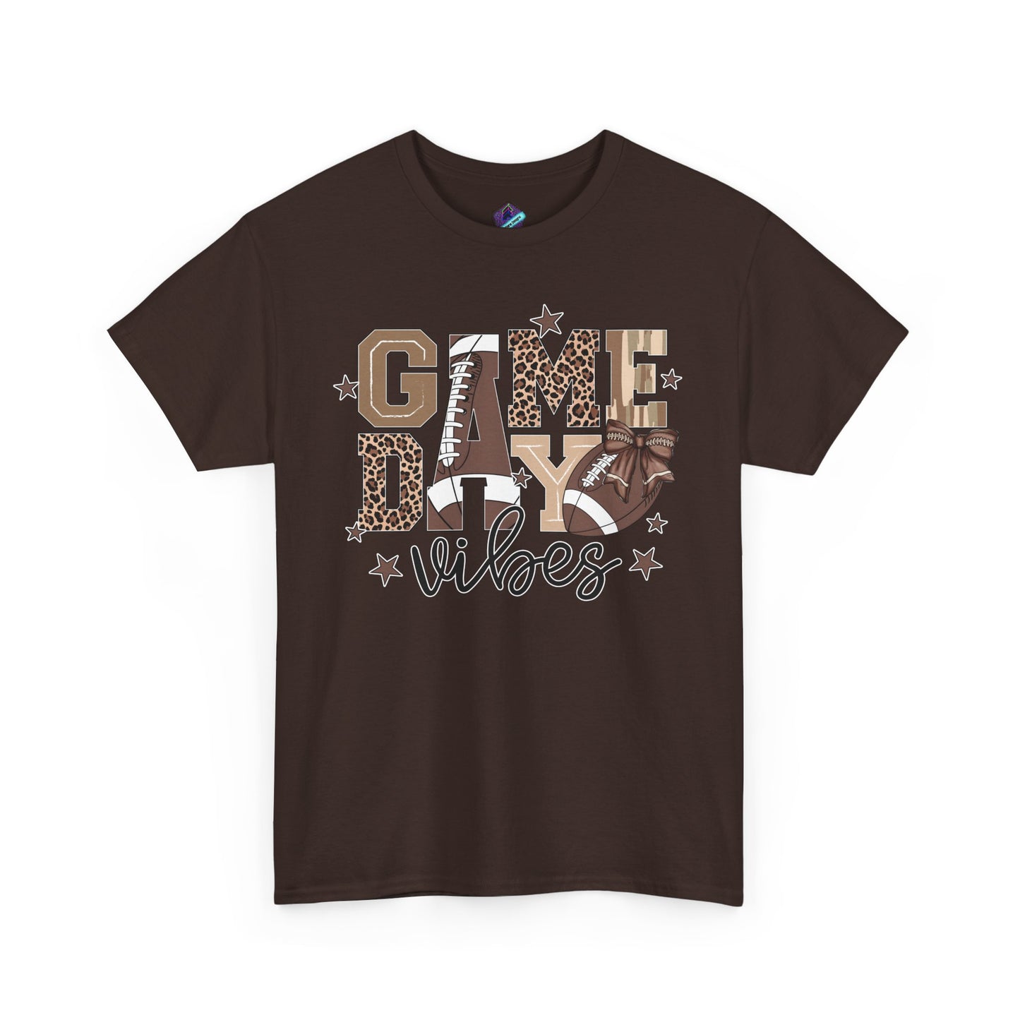 Game Day Vibes Unisex Heavy Cotton Tee, Sports Shirt, Team Spirit Apparel, Casual Wear, Great for Tailgating, Gift for Football Fans