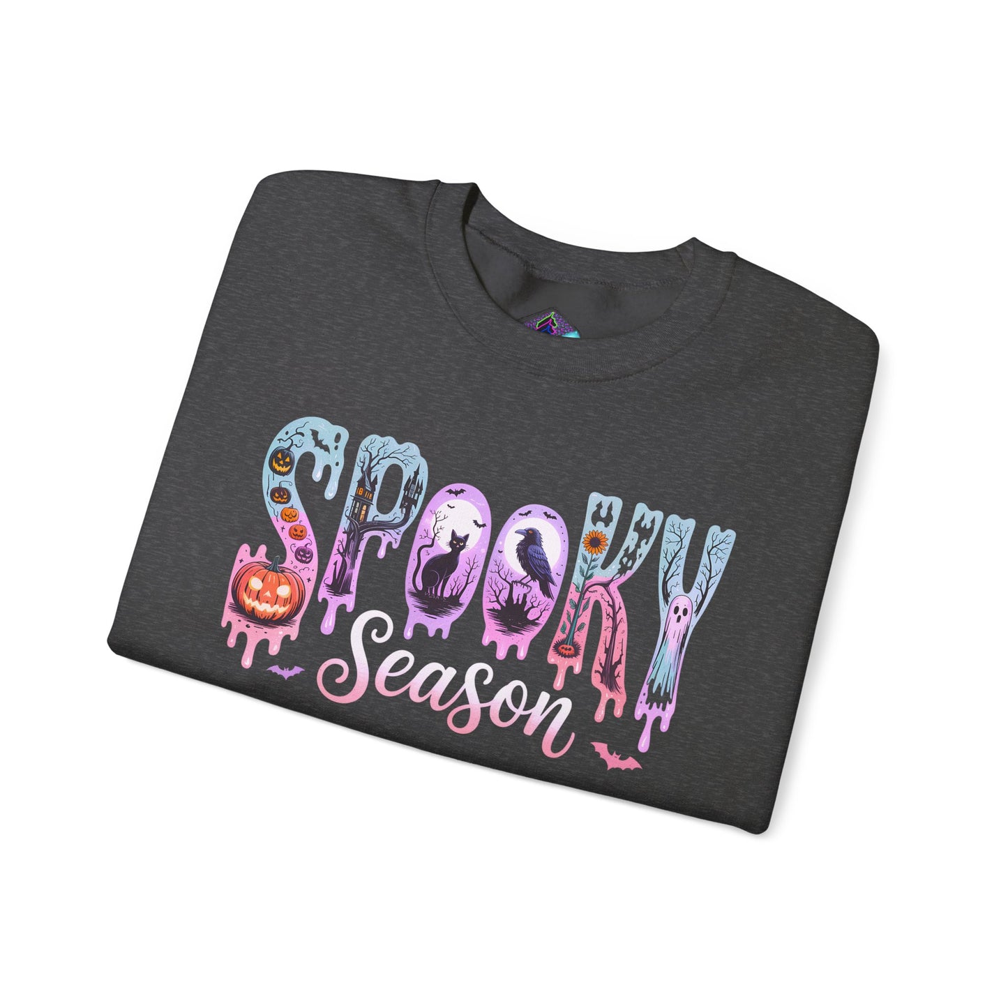 Spooky Season Crewneck Sweatshirt | Unisex Fall Fashion, Halloween Attire, Cozy Casual Wear, Gift for Halloween Lovers, Comfy Sweatshirt