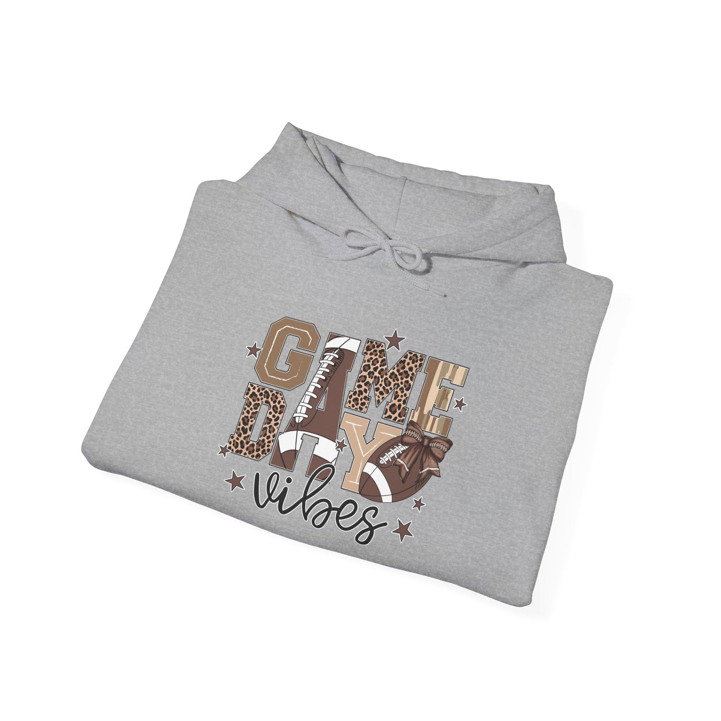 Game Day Vibes Unisex Heavy Blend Hoodie, Cozy Sportswear, Perfect for Tailgating, Casual Comfort, Gift for Sports Fans