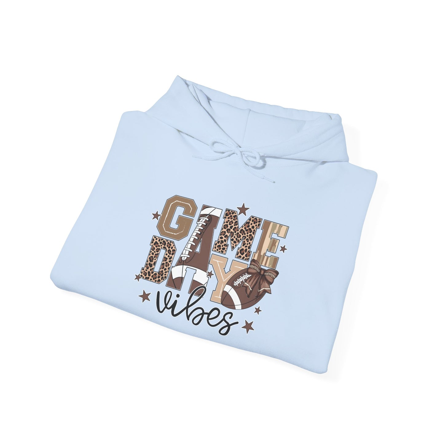 Game Day Vibes Unisex Heavy Blend Hoodie, Cozy Sportswear, Perfect for Tailgating, Casual Comfort, Gift for Sports Fans