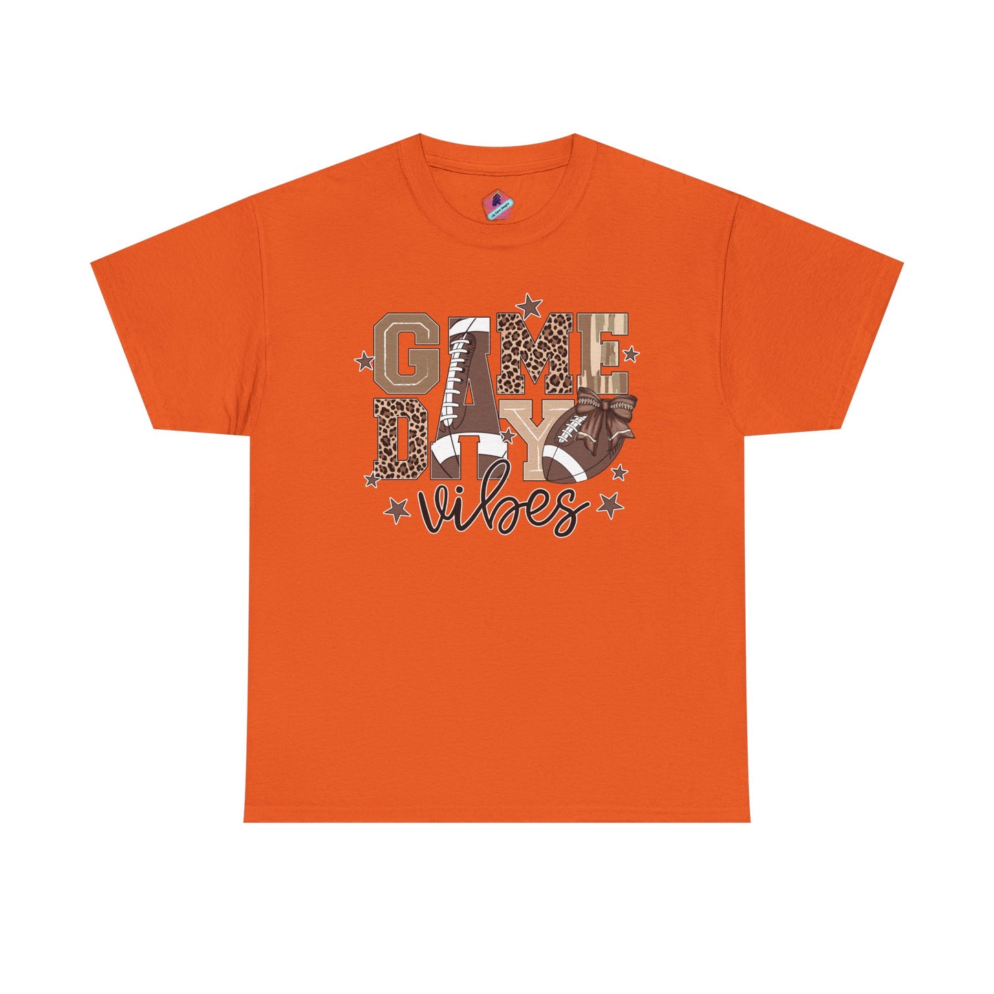 Game Day Vibes Unisex Heavy Cotton Tee, Sports Shirt, Team Spirit Apparel, Casual Wear, Great for Tailgating, Gift for Football Fans