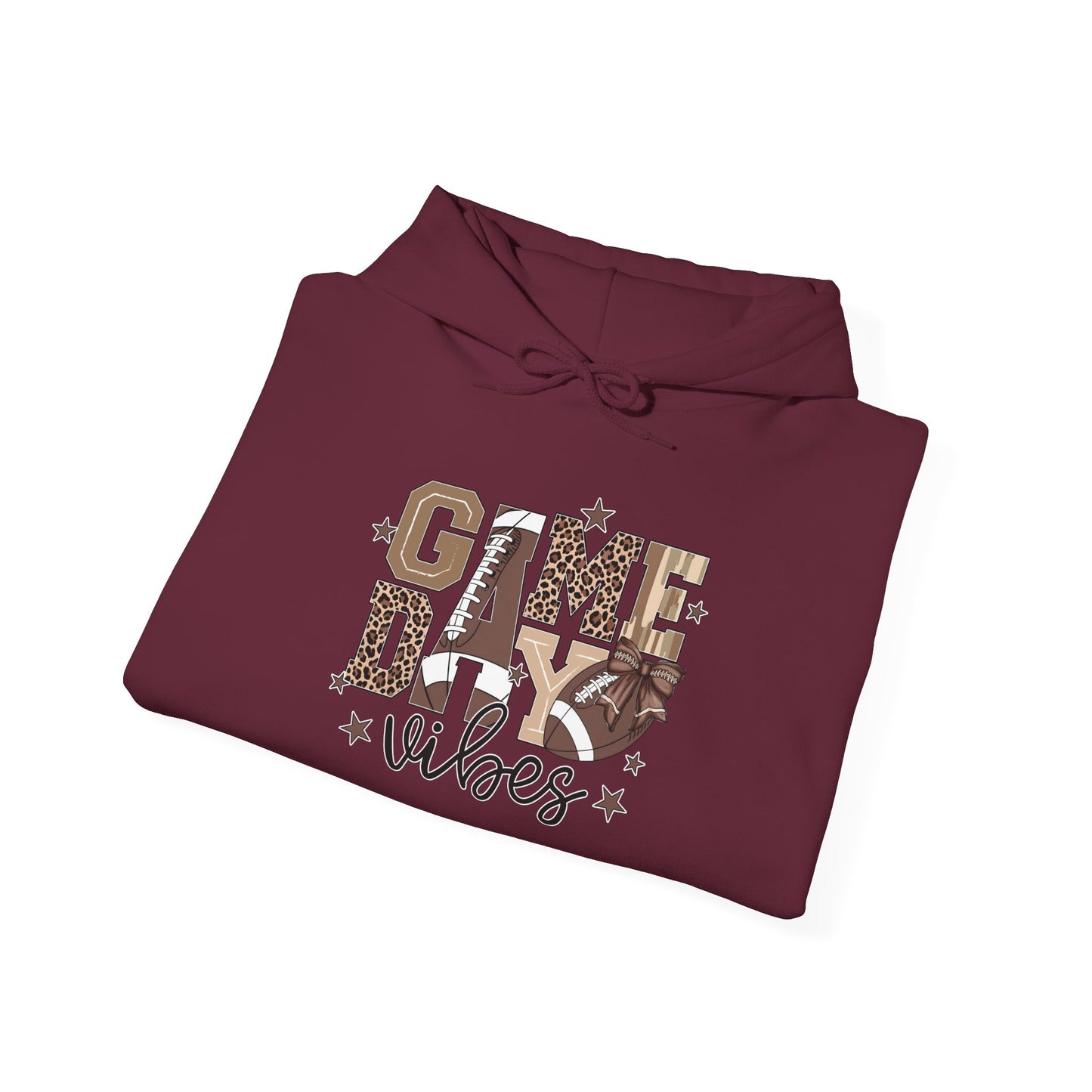 Game Day Vibes Unisex Heavy Blend Hoodie, Cozy Sportswear, Perfect for Tailgating, Casual Comfort, Gift for Sports Fans