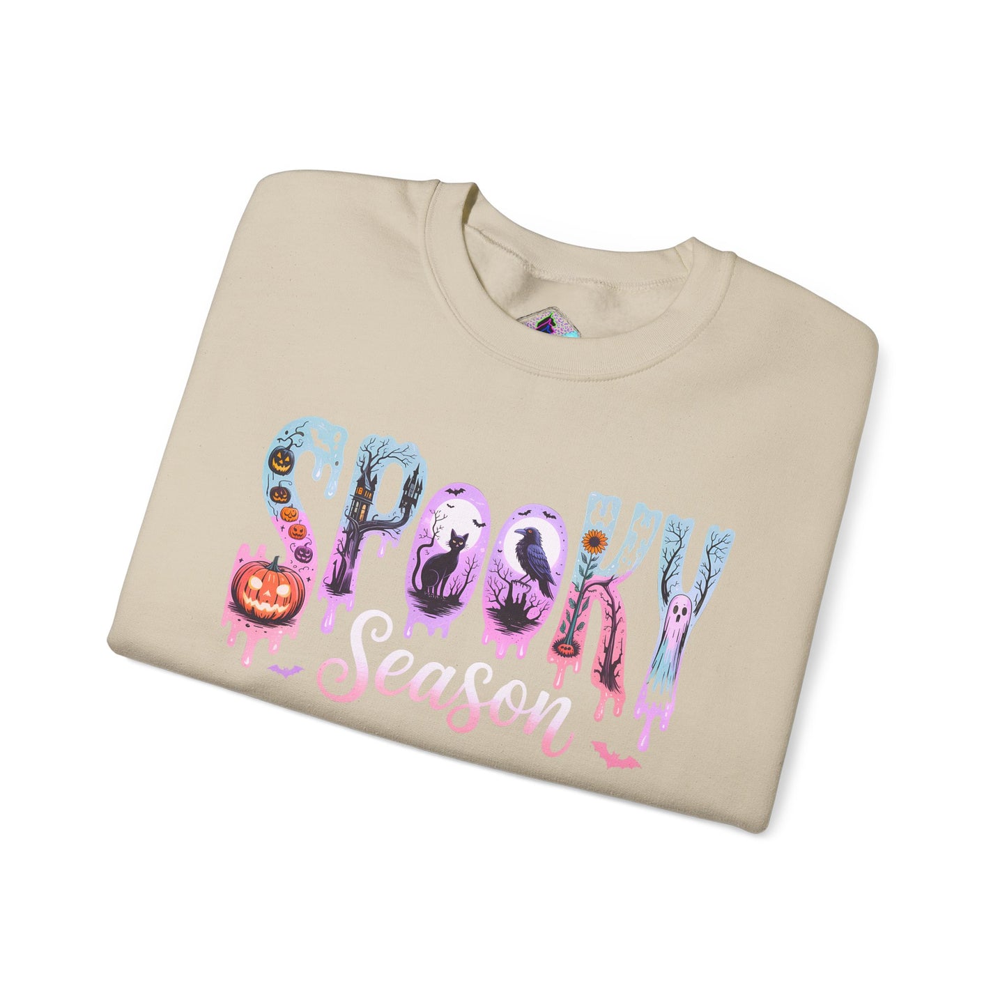Spooky Season Crewneck Sweatshirt | Unisex Fall Fashion, Halloween Attire, Cozy Casual Wear, Gift for Halloween Lovers, Comfy Sweatshirt