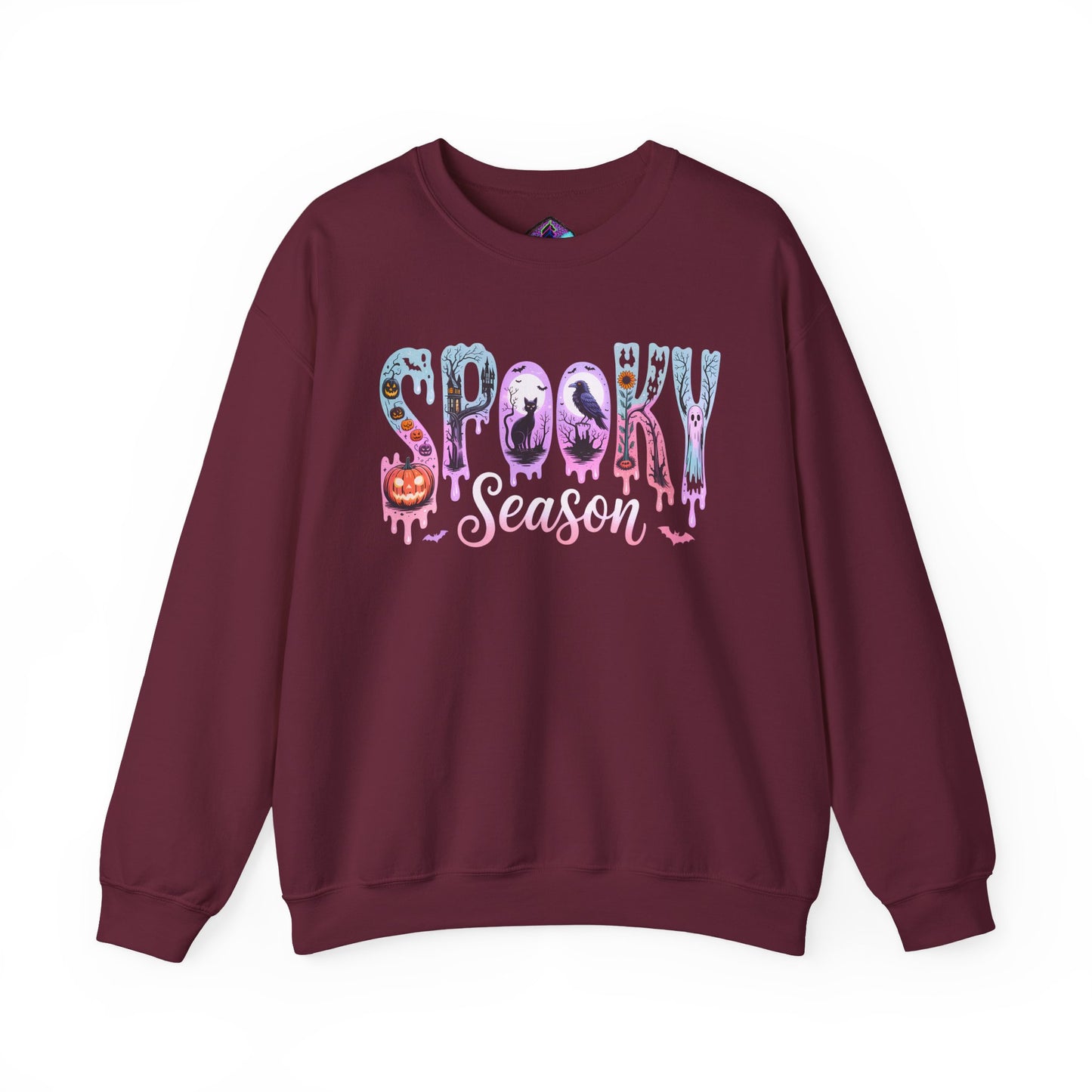 Spooky Season Crewneck Sweatshirt | Unisex Fall Fashion, Halloween Attire, Cozy Casual Wear, Gift for Halloween Lovers, Comfy Sweatshirt