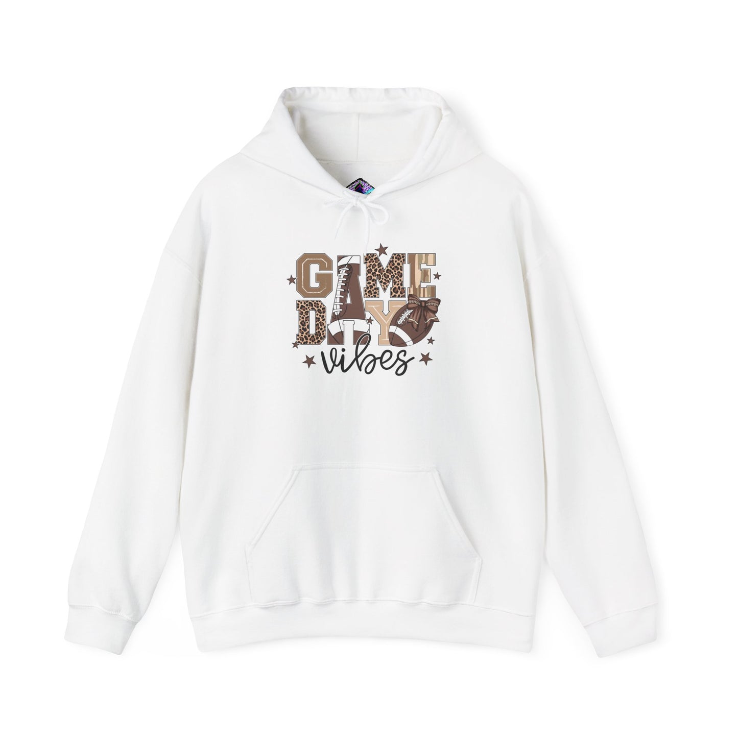 Game Day Vibes Unisex Heavy Blend Hoodie, Cozy Sportswear, Perfect for Tailgating, Casual Comfort, Gift for Sports Fans