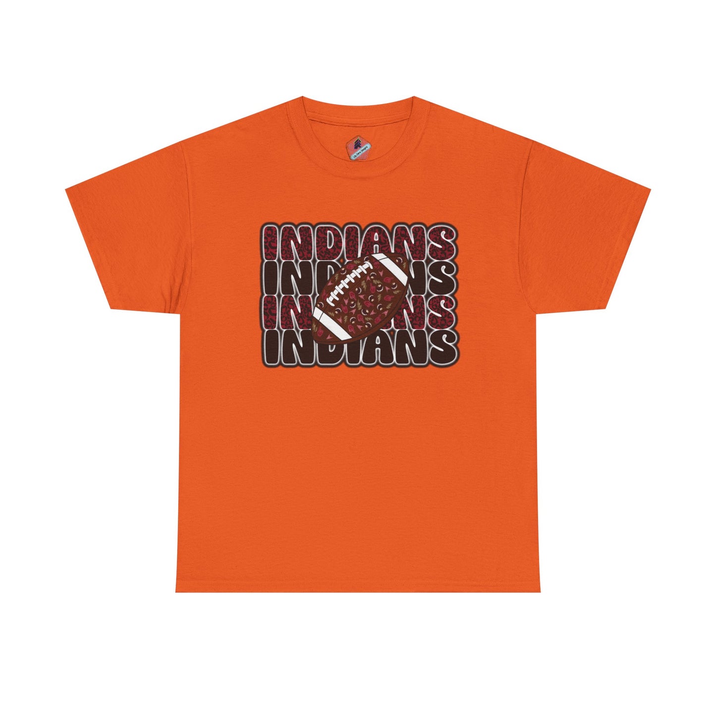 Sporty Unisex Heavy Cotton Tee with 'Indians' Design, Sports Fan Tee, Game Day Shirt, Casual Wear, Gift for Him/Her