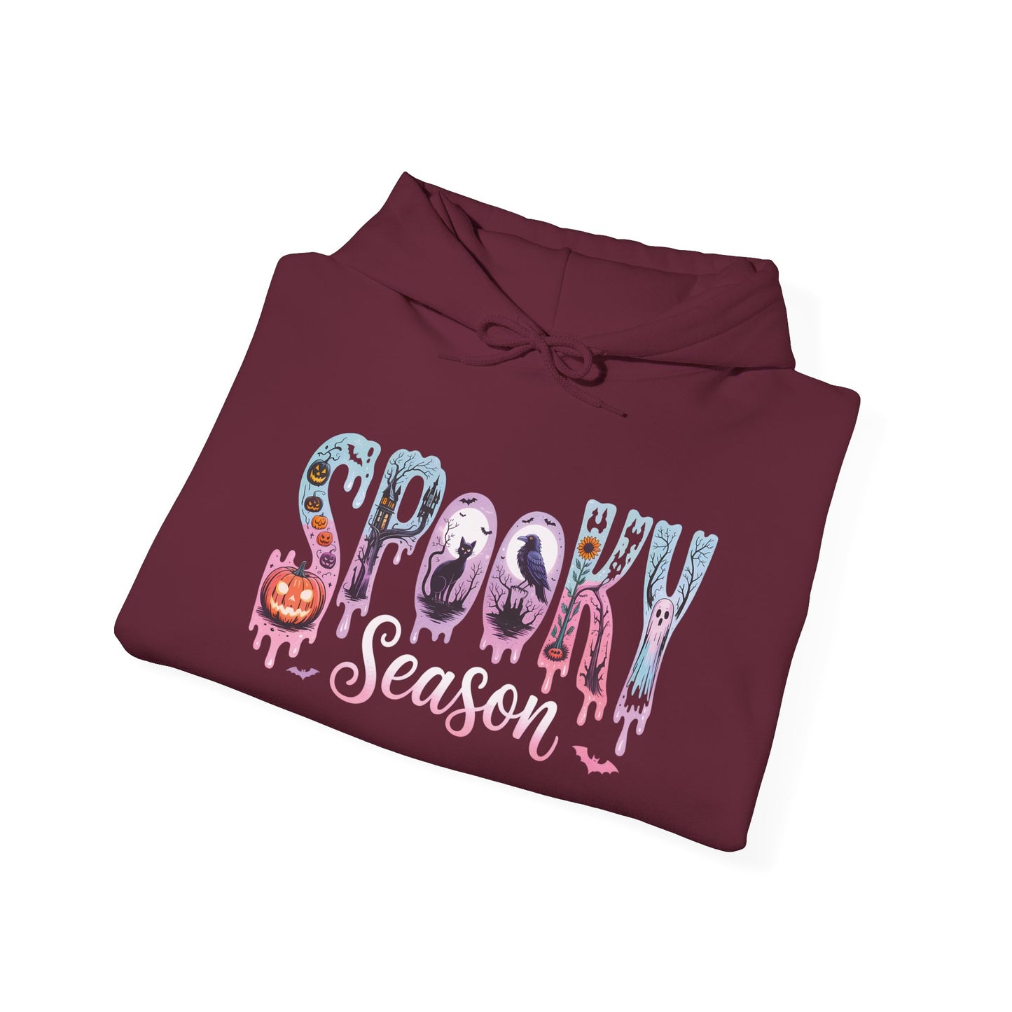 Spooky Season Hoodie, Unisex Pullover, Fall Wardrobe, Halloween Gift, Cozy Sweatshirt, Casual Wear