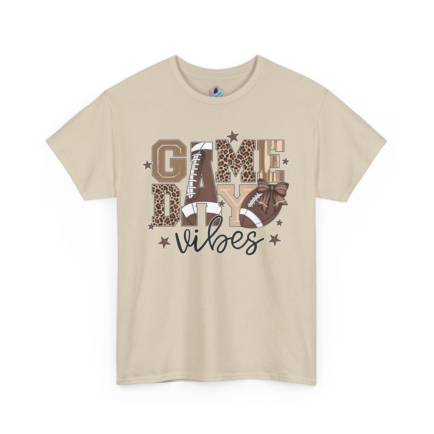 Game Day Vibes Unisex Heavy Cotton Tee, Sports Shirt, Team Spirit Apparel, Casual Wear, Great for Tailgating, Gift for Football Fans