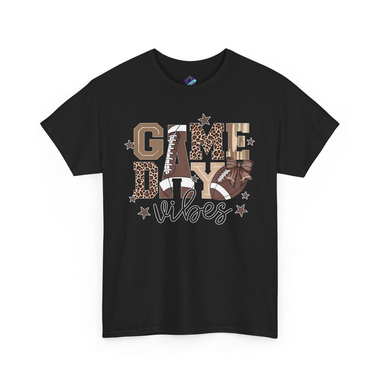 Game Day Vibes Unisex Heavy Cotton Tee, Sports Shirt, Team Spirit Apparel, Casual Wear, Great for Tailgating, Gift for Football Fans