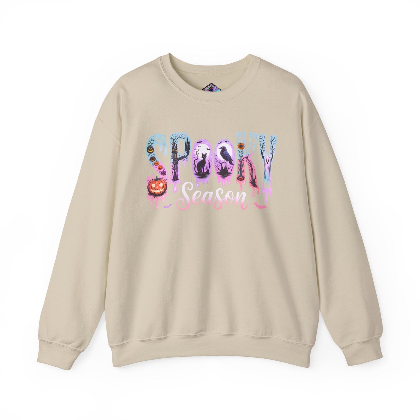 Spooky Season Crewneck Sweatshirt | Unisex Fall Fashion, Halloween Attire, Cozy Casual Wear, Gift for Halloween Lovers, Comfy Sweatshirt