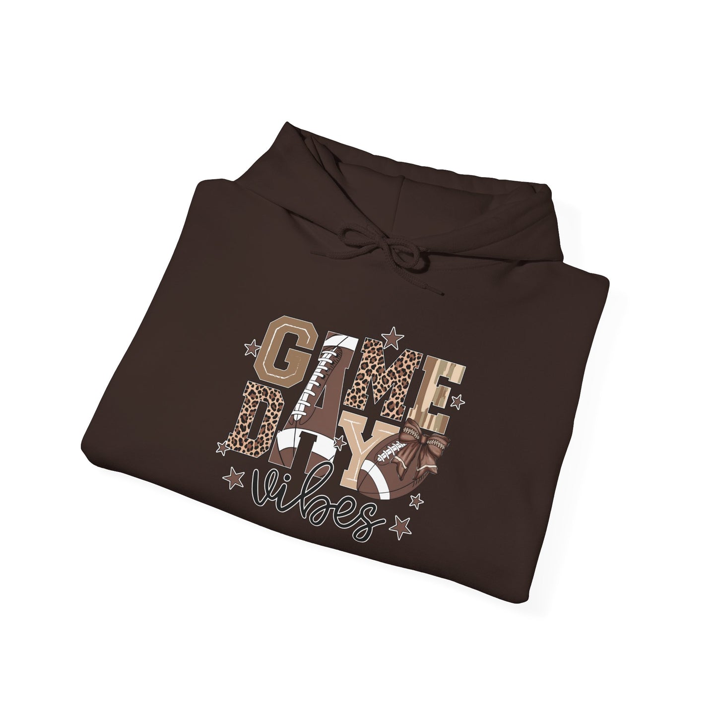 Game Day Vibes Unisex Heavy Blend Hoodie, Cozy Sportswear, Perfect for Tailgating, Casual Comfort, Gift for Sports Fans