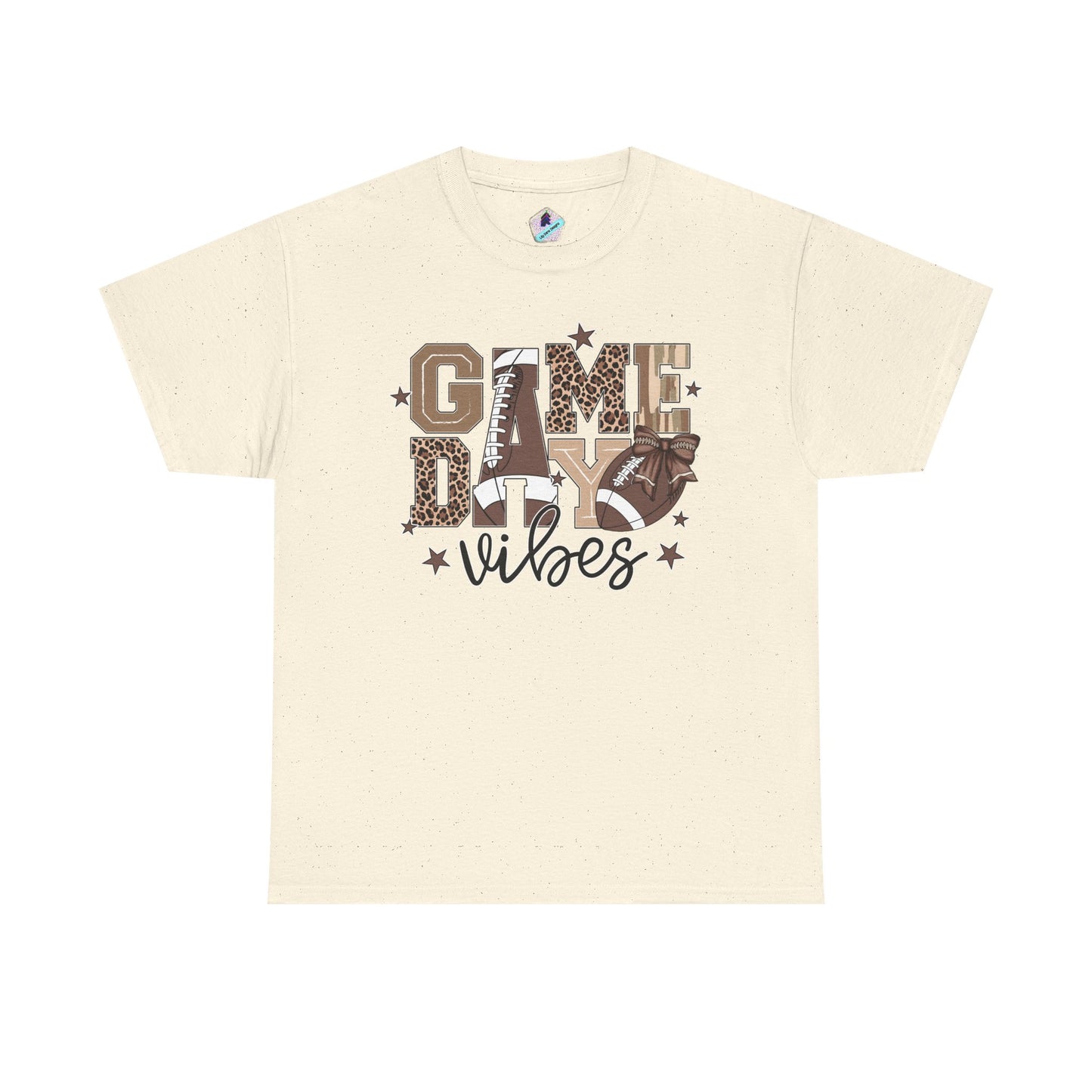 Game Day Vibes Unisex Heavy Cotton Tee, Sports Shirt, Team Spirit Apparel, Casual Wear, Great for Tailgating, Gift for Football Fans