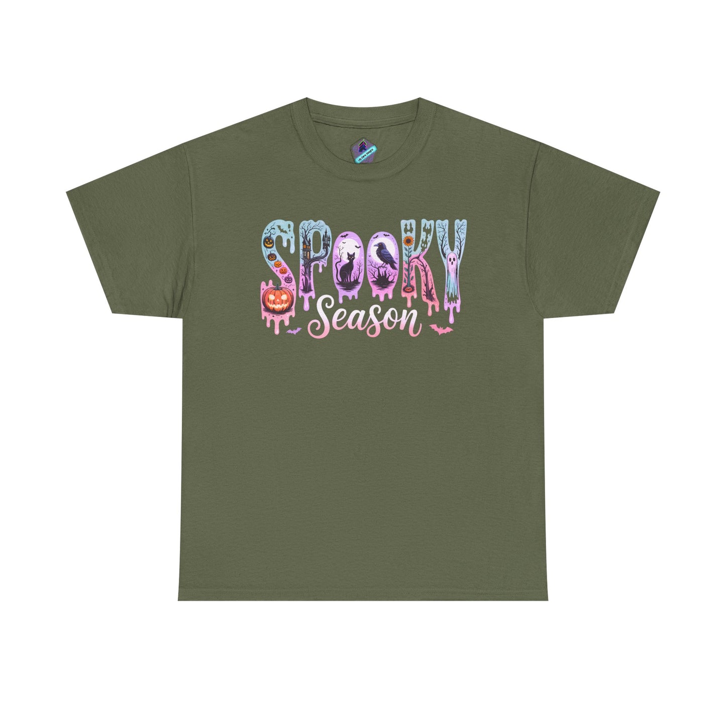 Spooky Season Tee, Halloween T-Shirt, Unisex Cotton Shirt, Fall Apparel, Fun Graphic Tee, Halloween Costume