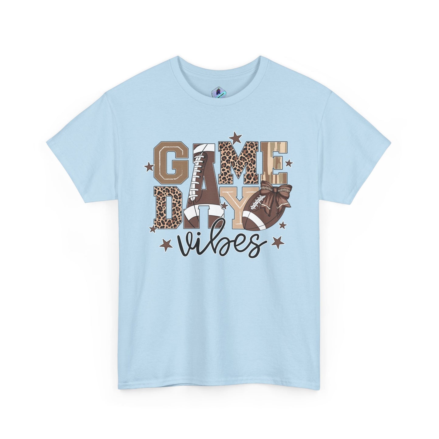 Game Day Vibes Unisex Heavy Cotton Tee, Sports Shirt, Team Spirit Apparel, Casual Wear, Great for Tailgating, Gift for Football Fans