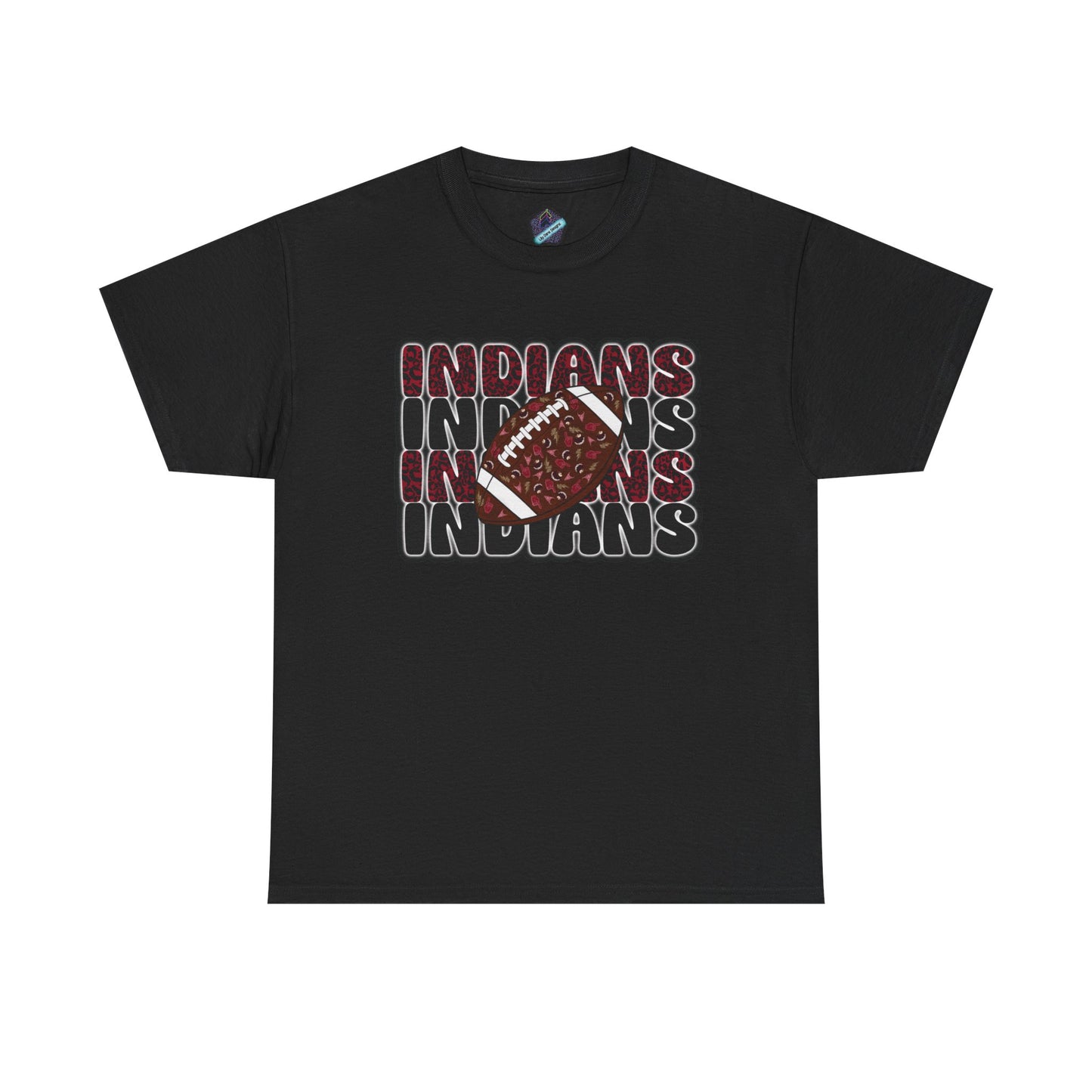 Sporty Unisex Heavy Cotton Tee with 'Indians' Design, Sports Fan Tee, Game Day Shirt, Casual Wear, Gift for Him/Her