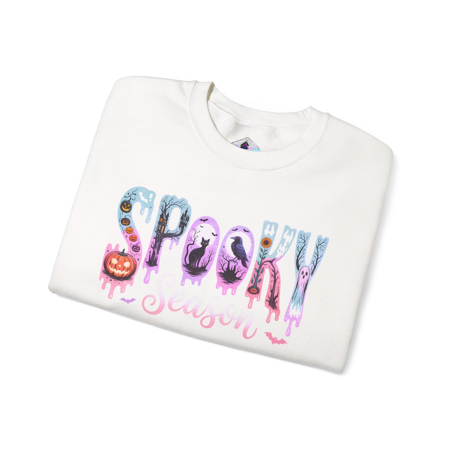 Spooky Season Crewneck Sweatshirt | Unisex Fall Fashion, Halloween Attire, Cozy Casual Wear, Gift for Halloween Lovers, Comfy Sweatshirt