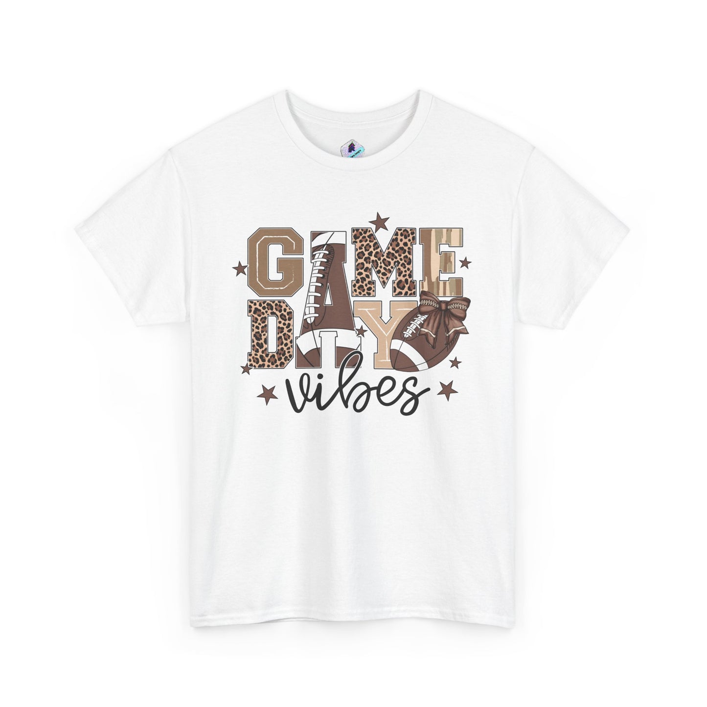 Game Day Vibes Unisex Heavy Cotton Tee, Sports Shirt, Team Spirit Apparel, Casual Wear, Great for Tailgating, Gift for Football Fans