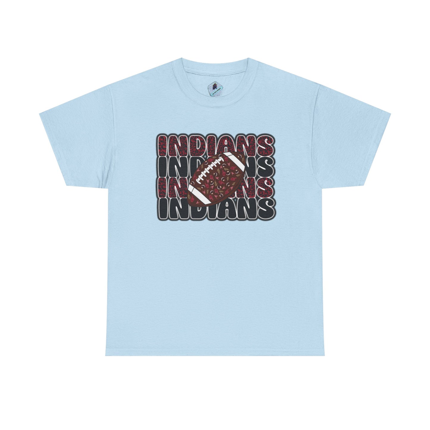 Sporty Unisex Heavy Cotton Tee with 'Indians' Design, Sports Fan Tee, Game Day Shirt, Casual Wear, Gift for Him/Her