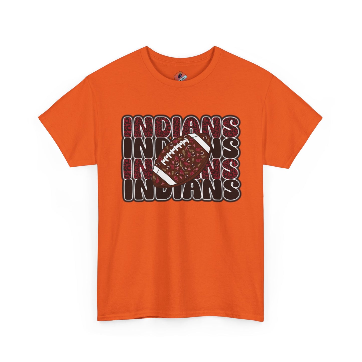 Sporty Unisex Heavy Cotton Tee with 'Indians' Design, Sports Fan Tee, Game Day Shirt, Casual Wear, Gift for Him/Her