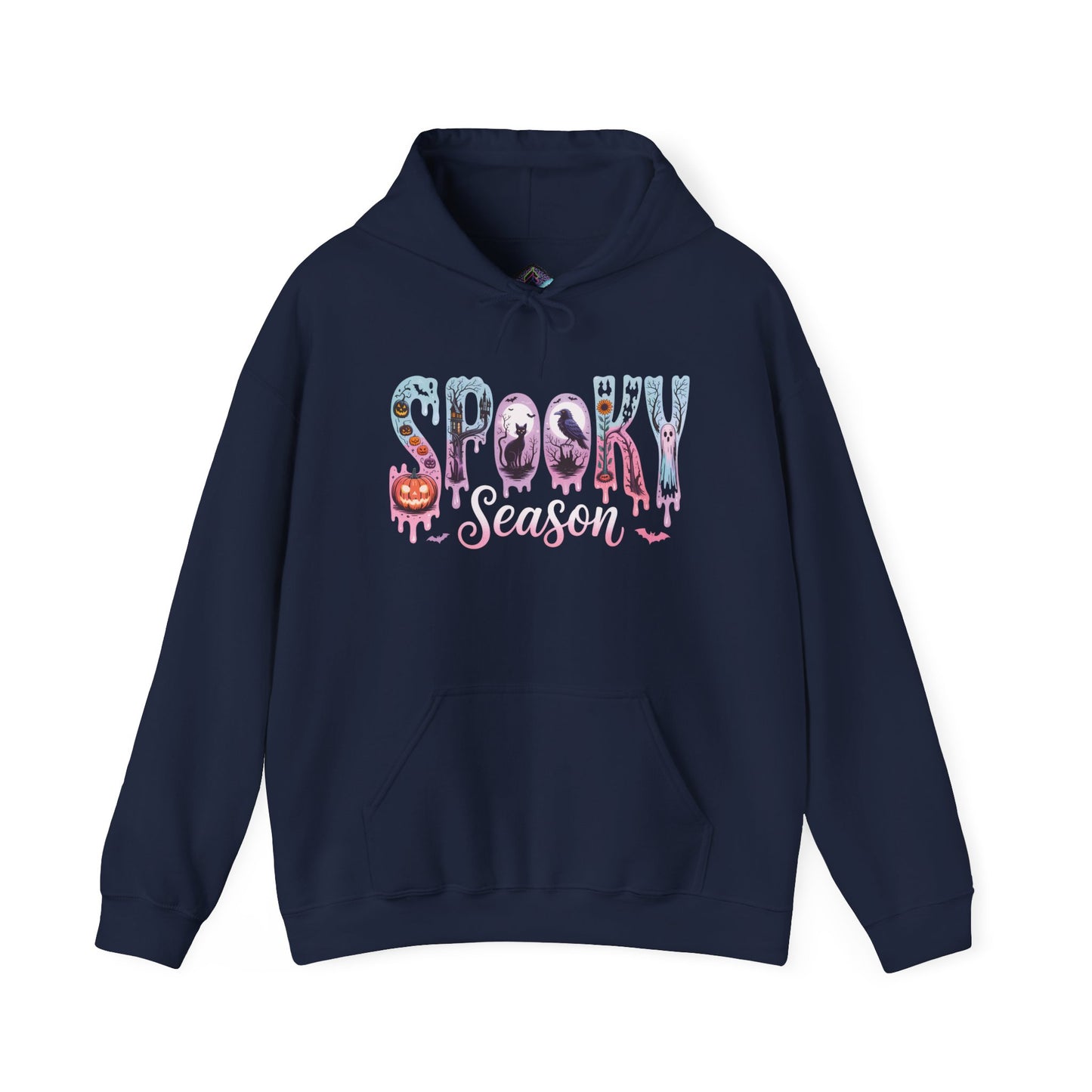 Spooky Season Hoodie, Unisex Pullover, Fall Wardrobe, Halloween Gift, Cozy Sweatshirt, Casual Wear