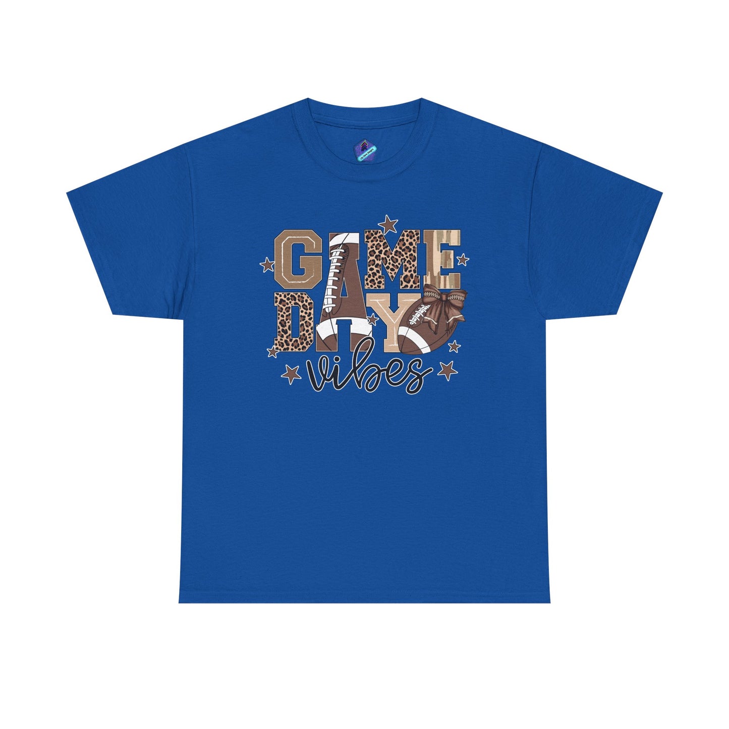 Game Day Vibes Unisex Heavy Cotton Tee, Sports Shirt, Team Spirit Apparel, Casual Wear, Great for Tailgating, Gift for Football Fans