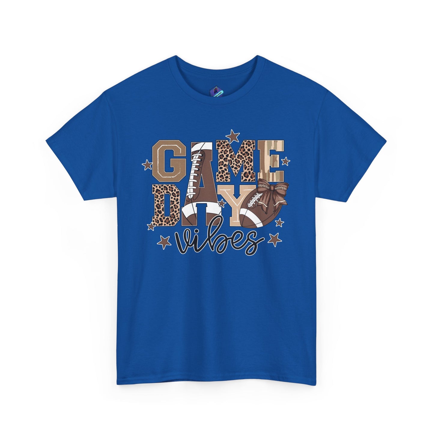 Game Day Vibes Unisex Heavy Cotton Tee, Sports Shirt, Team Spirit Apparel, Casual Wear, Great for Tailgating, Gift for Football Fans