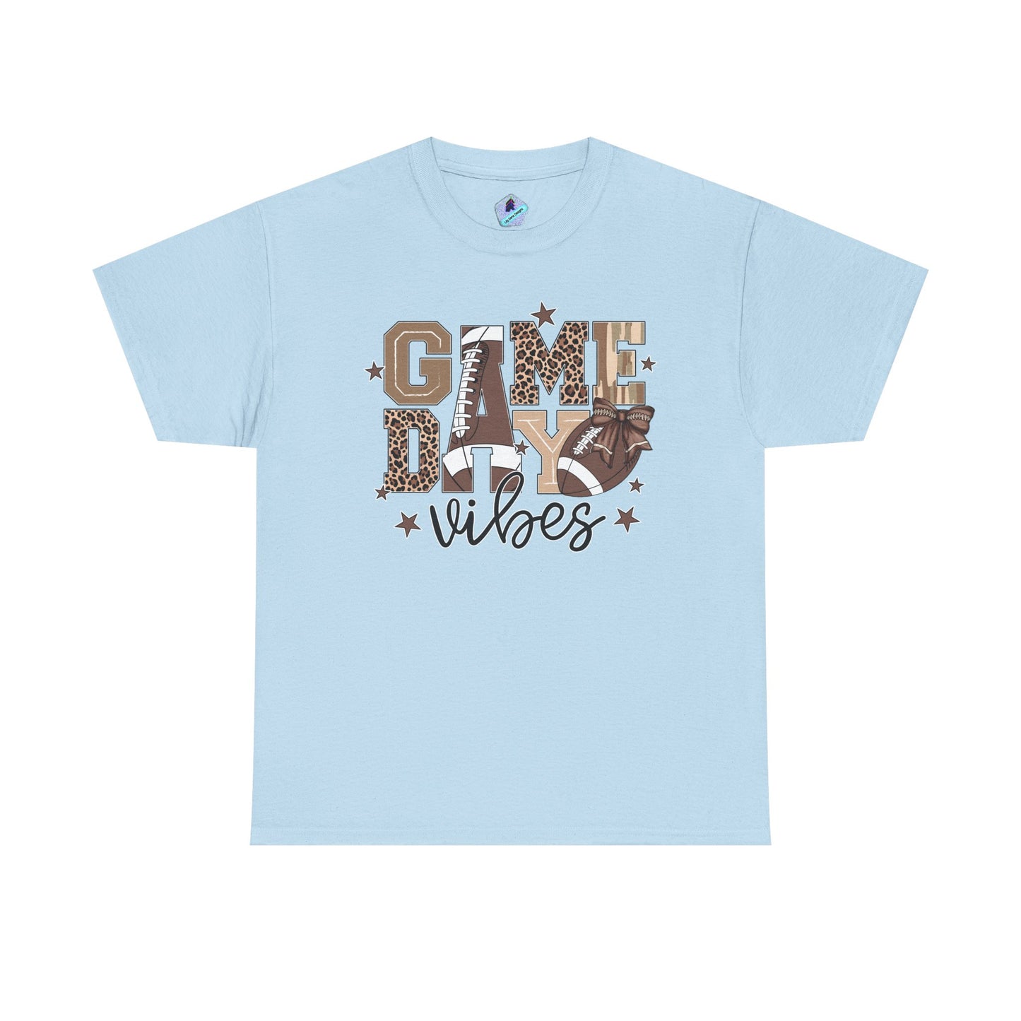 Game Day Vibes Unisex Heavy Cotton Tee, Sports Shirt, Team Spirit Apparel, Casual Wear, Great for Tailgating, Gift for Football Fans
