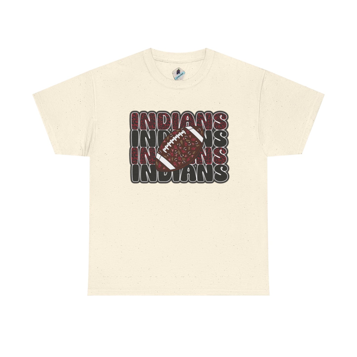 Sporty Unisex Heavy Cotton Tee with 'Indians' Design, Sports Fan Tee, Game Day Shirt, Casual Wear, Gift for Him/Her