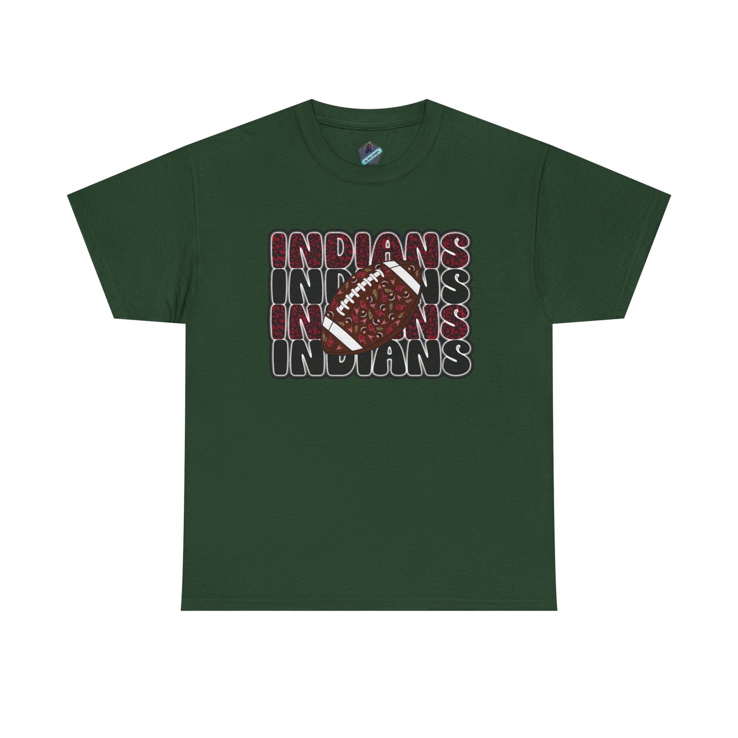 Sporty Unisex Heavy Cotton Tee with 'Indians' Design, Sports Fan Tee, Game Day Shirt, Casual Wear, Gift for Him/Her