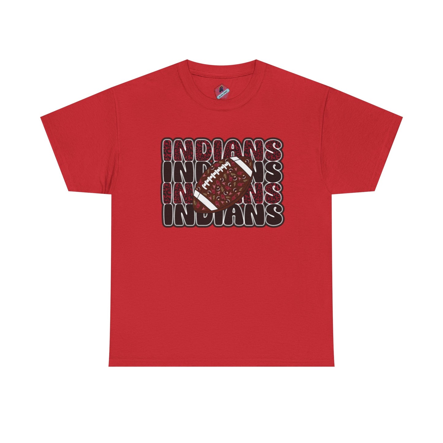 Sporty Unisex Heavy Cotton Tee with 'Indians' Design, Sports Fan Tee, Game Day Shirt, Casual Wear, Gift for Him/Her