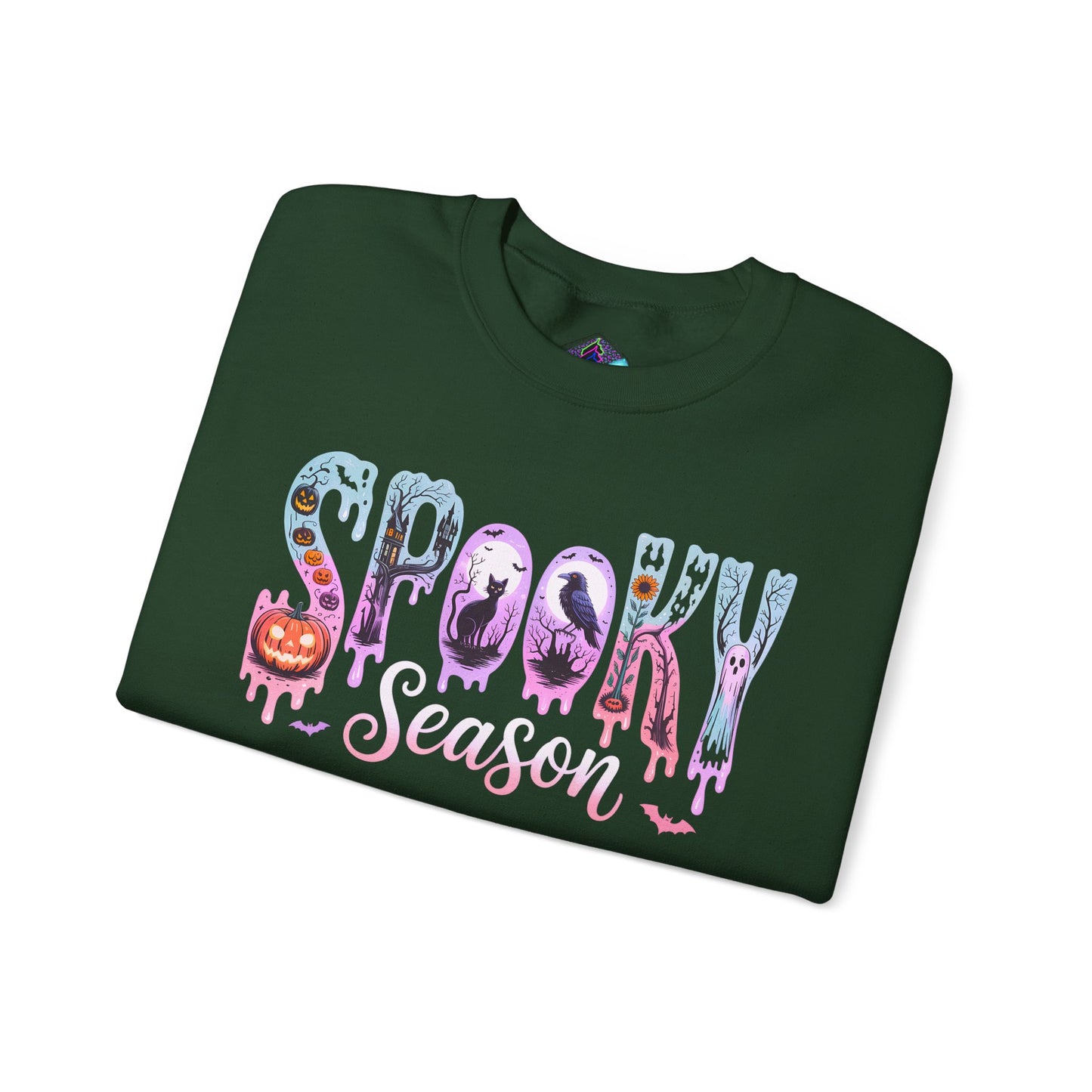 Spooky Season Crewneck Sweatshirt | Unisex Fall Fashion, Halloween Attire, Cozy Casual Wear, Gift for Halloween Lovers, Comfy Sweatshirt