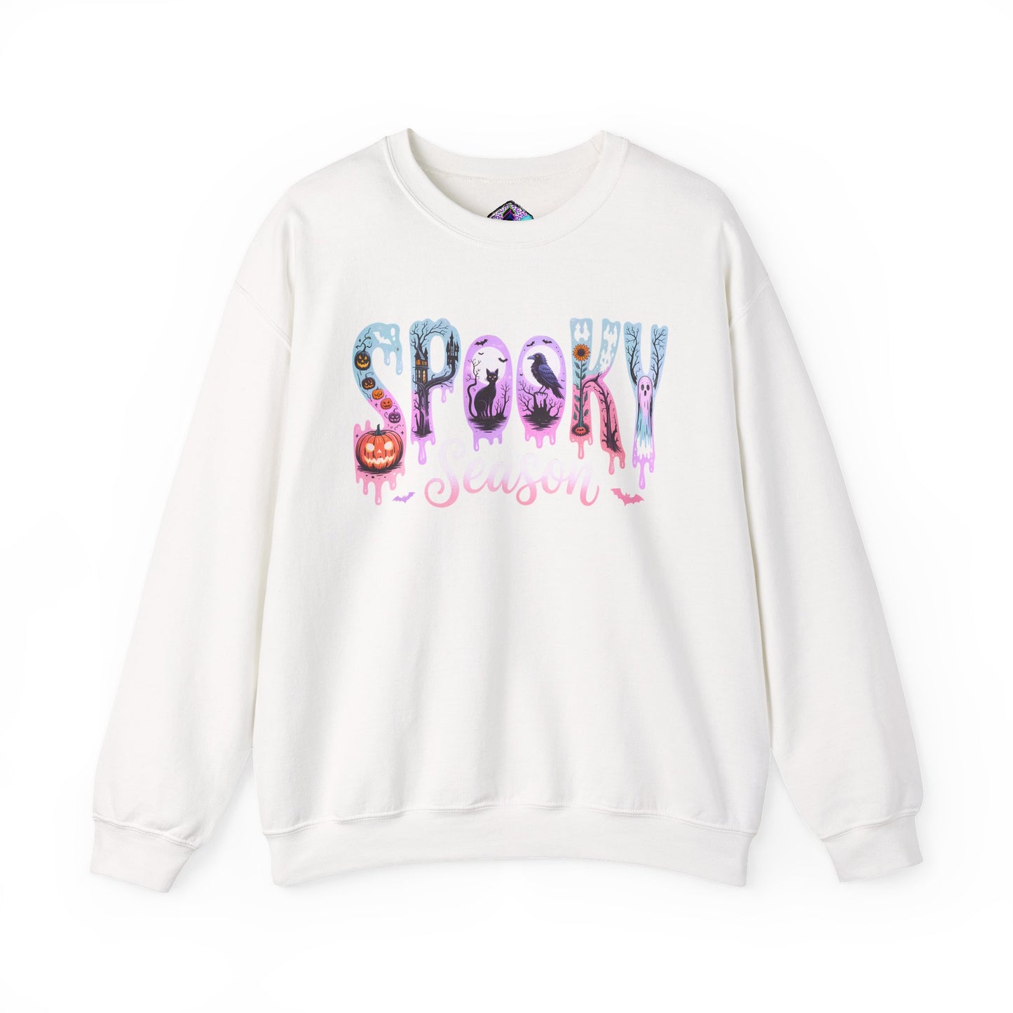 Spooky Season Crewneck Sweatshirt | Unisex Fall Fashion, Halloween Attire, Cozy Casual Wear, Gift for Halloween Lovers, Comfy Sweatshirt