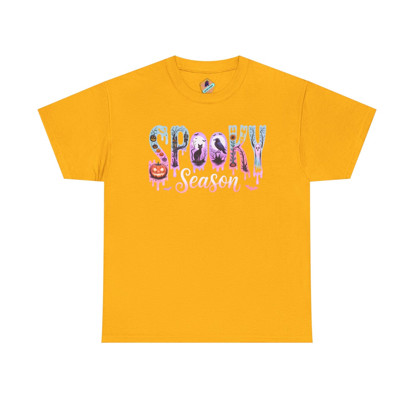 Spooky Season Tee, Halloween T-Shirt, Unisex Cotton Shirt, Fall Apparel, Fun Graphic Tee, Halloween Costume