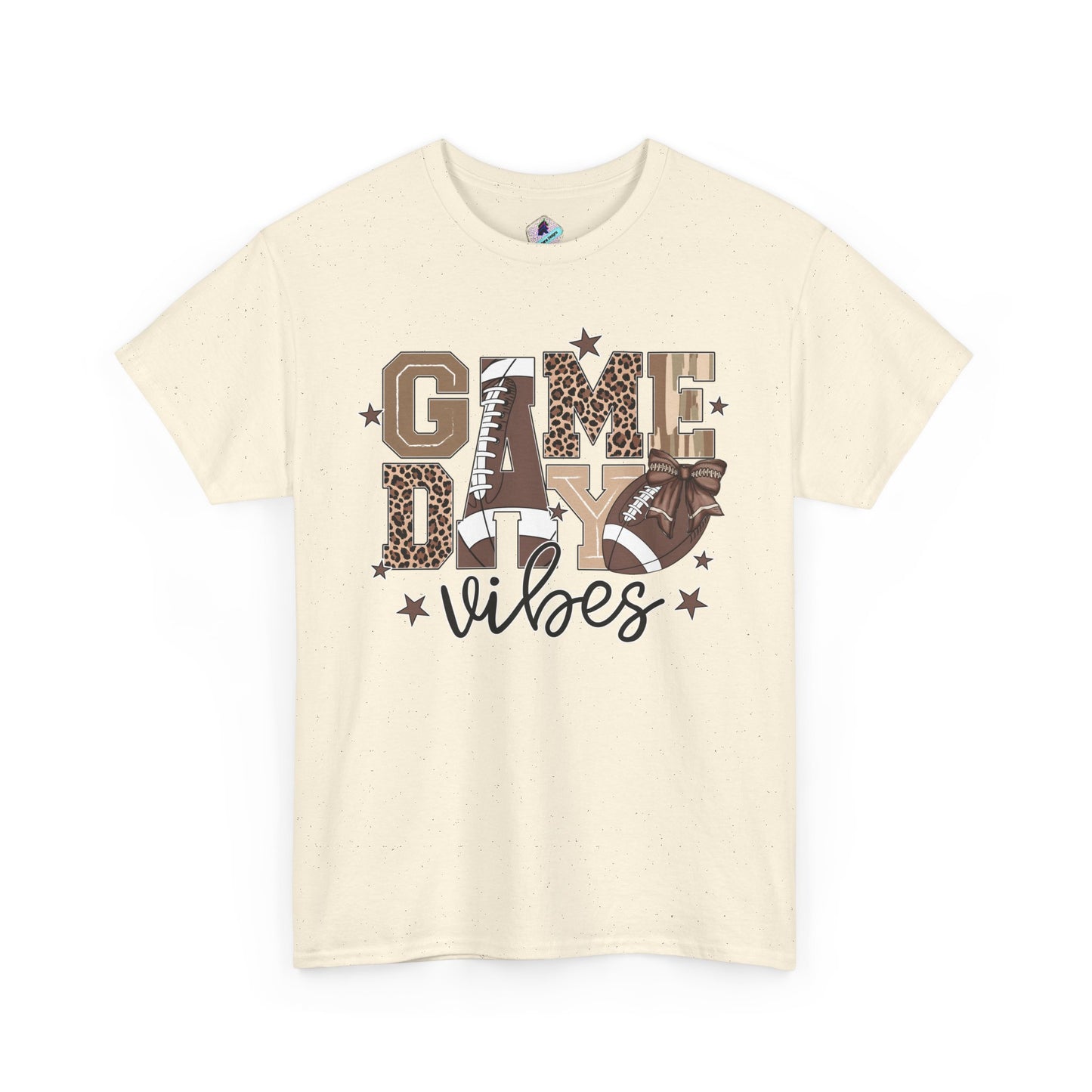 Game Day Vibes Unisex Heavy Cotton Tee, Sports Shirt, Team Spirit Apparel, Casual Wear, Great for Tailgating, Gift for Football Fans