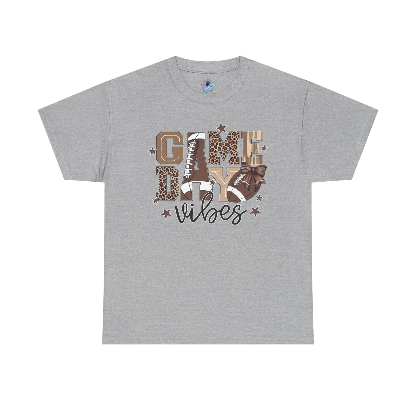 Game Day Vibes Unisex Heavy Cotton Tee, Sports Shirt, Team Spirit Apparel, Casual Wear, Great for Tailgating, Gift for Football Fans