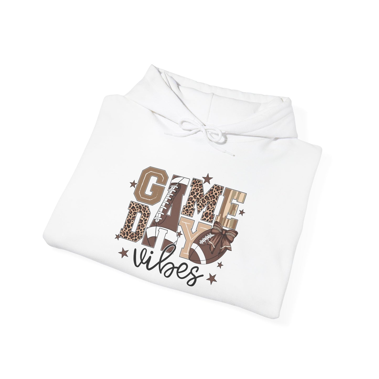 Game Day Vibes Unisex Heavy Blend Hoodie, Cozy Sportswear, Perfect for Tailgating, Casual Comfort, Gift for Sports Fans