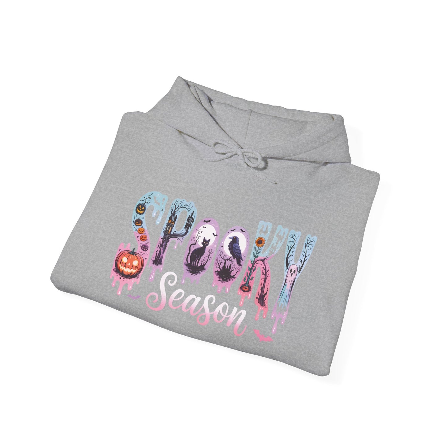 Spooky Season Hoodie, Unisex Pullover, Fall Wardrobe, Halloween Gift, Cozy Sweatshirt, Casual Wear