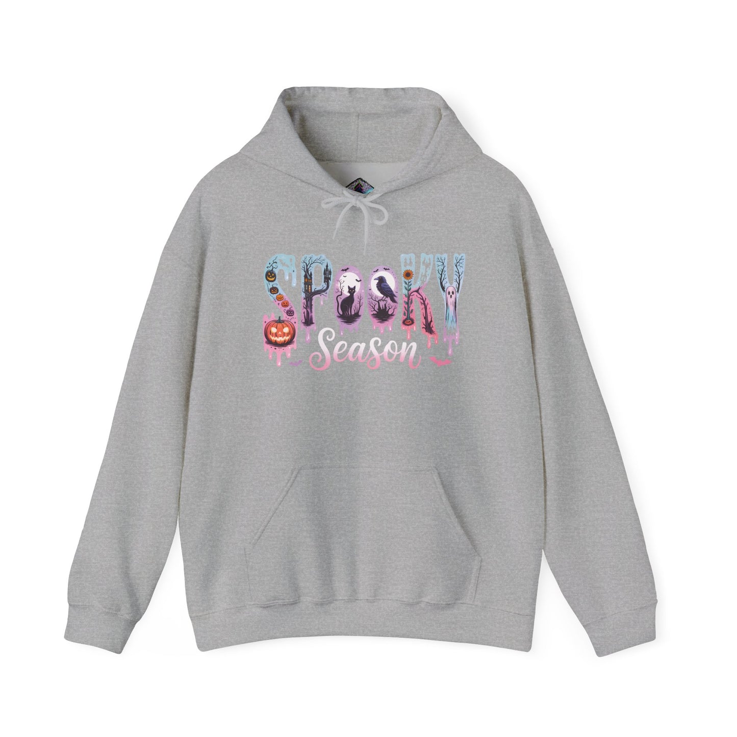Spooky Season Hoodie, Unisex Pullover, Fall Wardrobe, Halloween Gift, Cozy Sweatshirt, Casual Wear