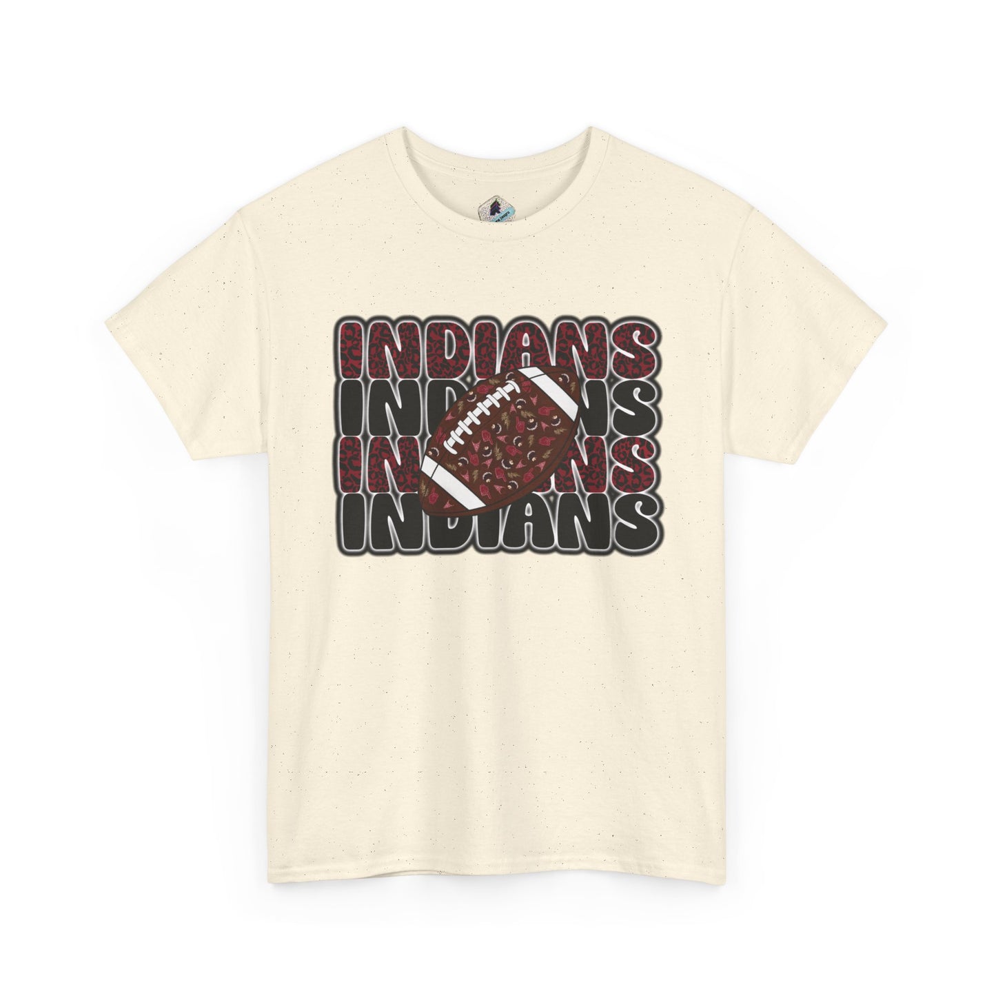 Sporty Unisex Heavy Cotton Tee with 'Indians' Design, Sports Fan Tee, Game Day Shirt, Casual Wear, Gift for Him/Her