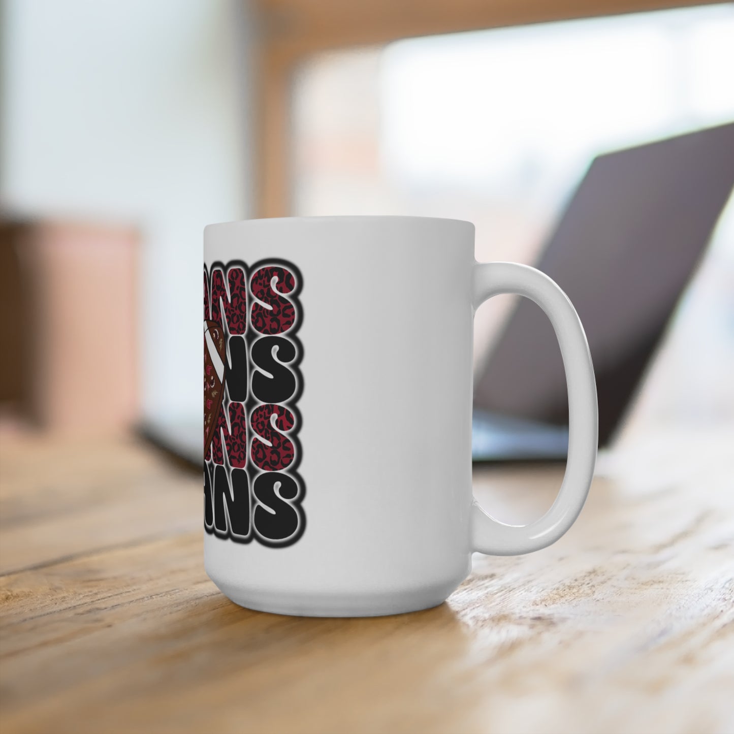 Football-themed Mug, Perfect Gift for Fans, Game Day Essential, Sports Lover's Accessory, Customizable Decor
