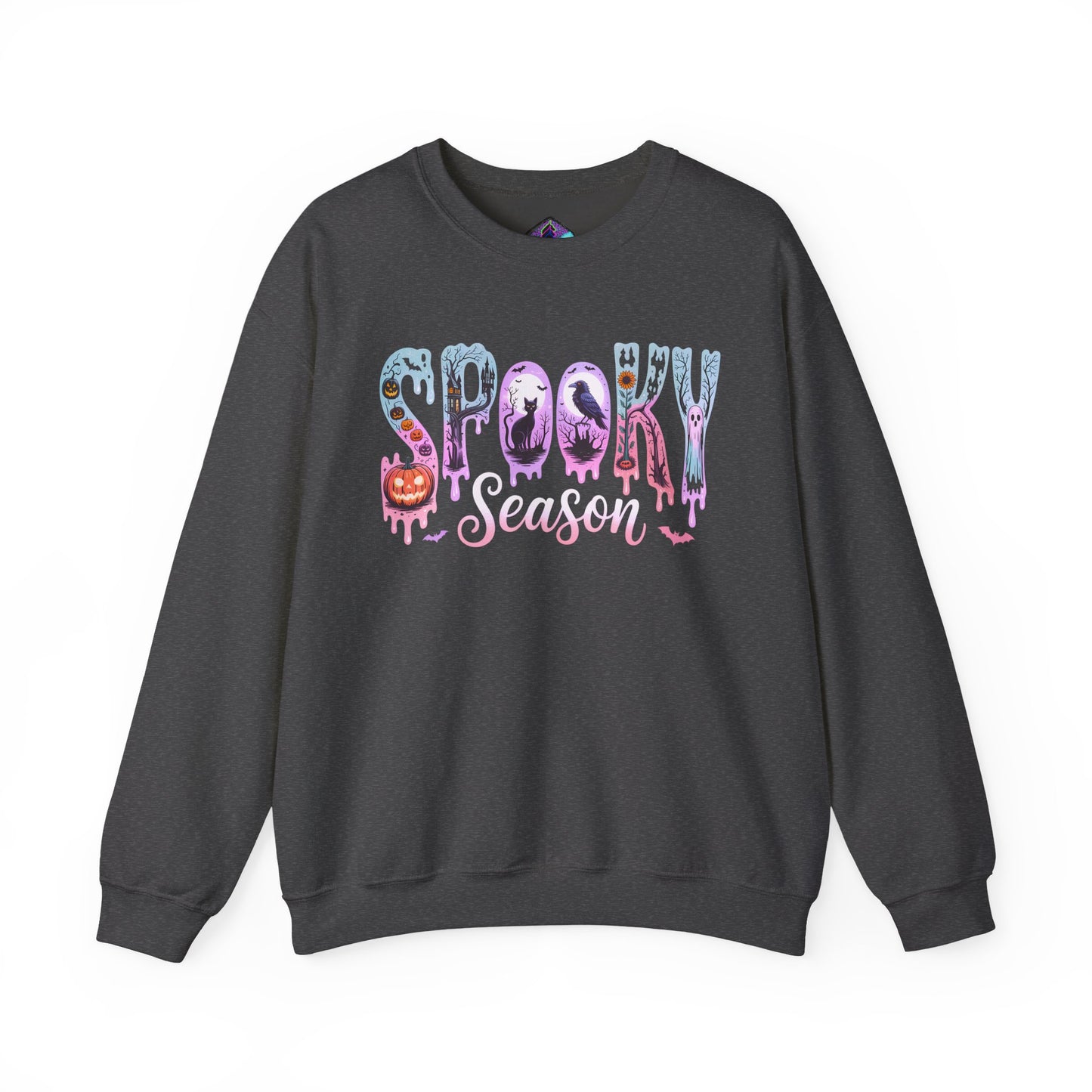Spooky Season Crewneck Sweatshirt | Unisex Fall Fashion, Halloween Attire, Cozy Casual Wear, Gift for Halloween Lovers, Comfy Sweatshirt