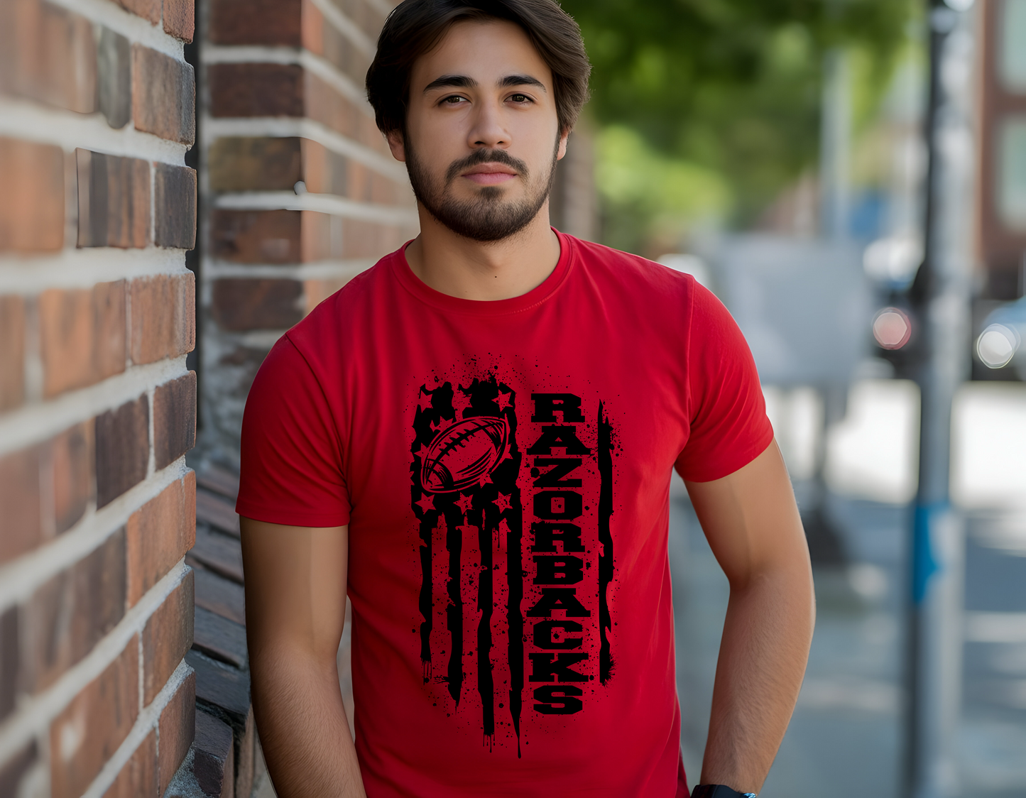 Razorbacks Flag T-shirt