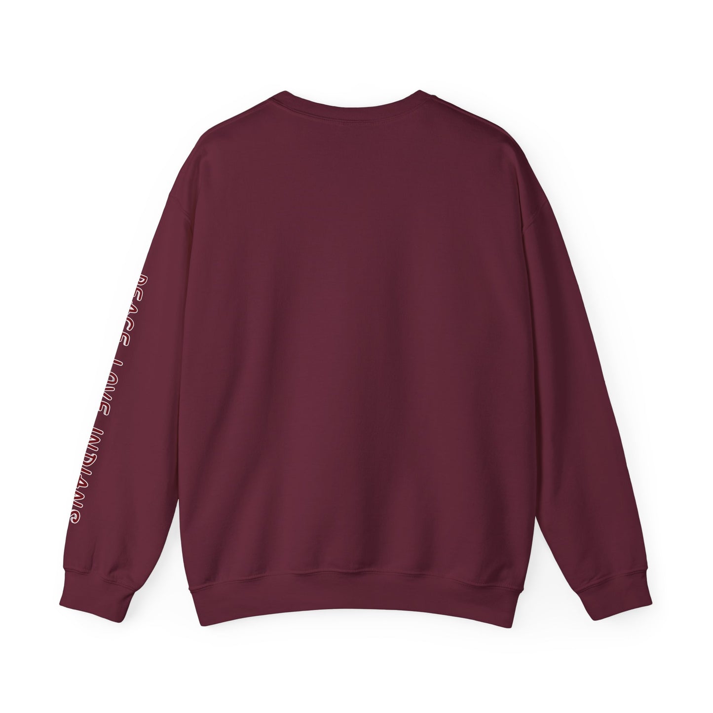 Peace Love Unisex Crewneck Sweatshirt, Sports Apparel, Team Spirit Wear, Cozy Gift for Fans, Casual Game Day Outfit