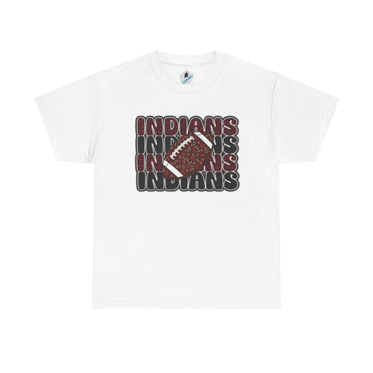 Sporty Unisex Heavy Cotton Tee with 'Indians' Design, Sports Fan Tee, Game Day Shirt, Casual Wear, Gift for Him/Her