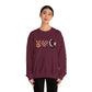 Peace Love Unisex Crewneck Sweatshirt, Sports Apparel, Team Spirit Wear, Cozy Gift for Fans, Casual Game Day Outfit