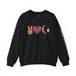 Peace Love Unisex Crewneck Sweatshirt, Sports Apparel, Team Spirit Wear, Cozy Gift for Fans, Casual Game Day Outfit