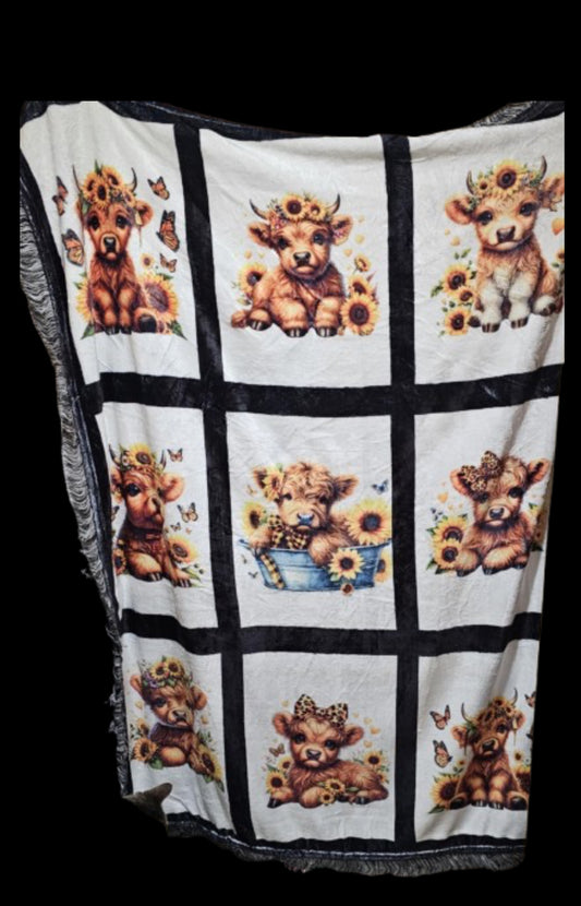 9 Panel Throw Blanket