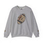 Leopard Print Football Sweatshirt, Cozy Crewneck, Unisex Apparel, Perfect for Game Day, Sports Gift, Fall Fashion