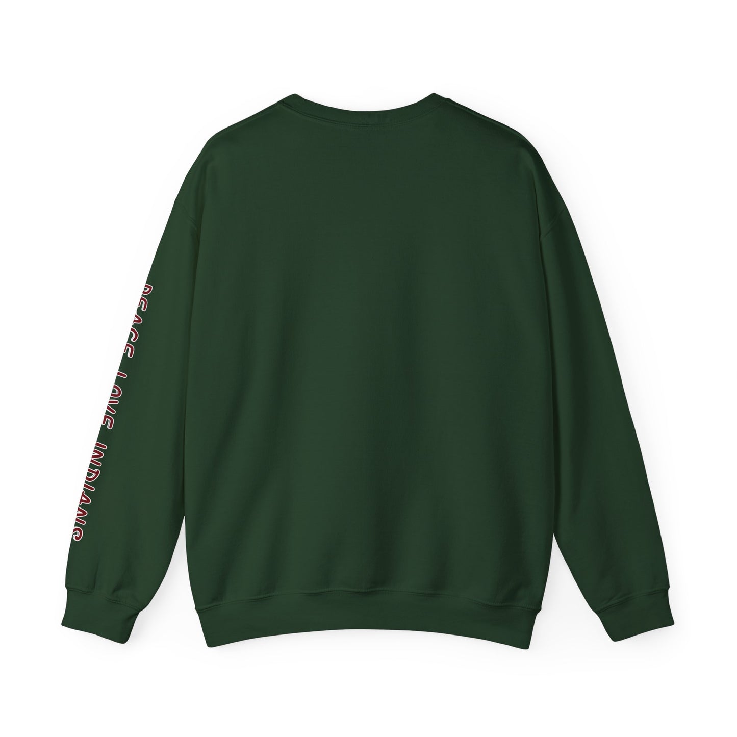 Peace Love Unisex Crewneck Sweatshirt, Sports Apparel, Team Spirit Wear, Cozy Gift for Fans, Casual Game Day Outfit