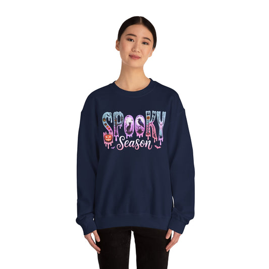 Spooky Season Crewneck Sweatshirt | Unisex Fall Fashion, Halloween Attire, Cozy Casual Wear, Gift for Halloween Lovers, Comfy Sweatshirt